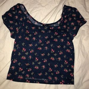 Forever21 Navy blue crop top